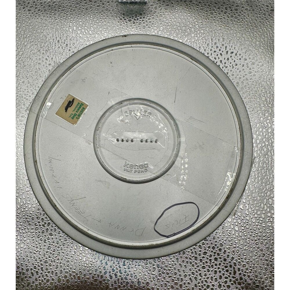 Vintage Austin Camera Shop Abilene TX 7.5" Metal Film Can Canister 8mm Reel